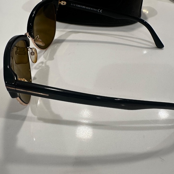Tom Ford Sunglasses Fany Black/Gold Mirrored TF 368 with Case - Picture 3 of 15